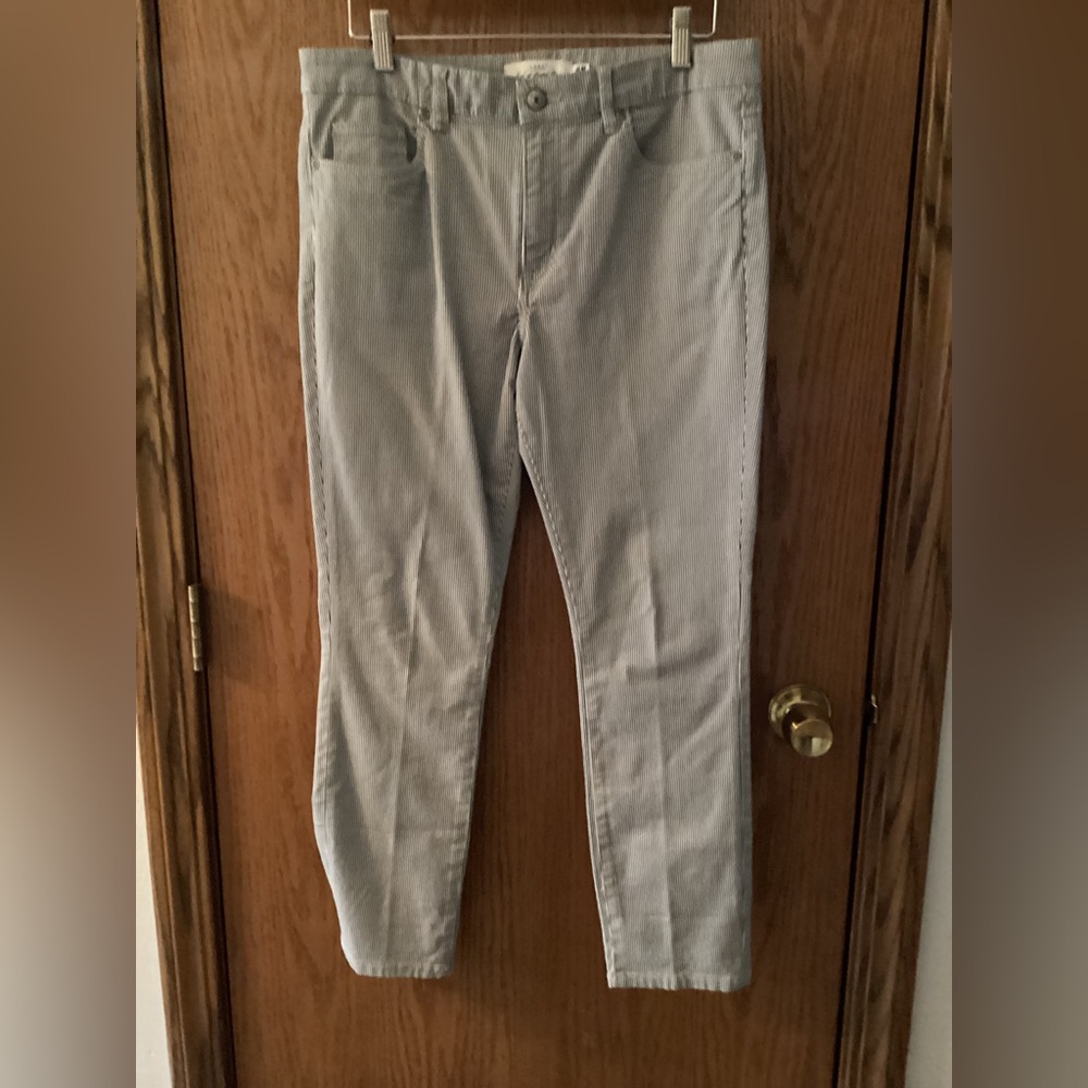 Label of Graded Goods pinstriped jeans